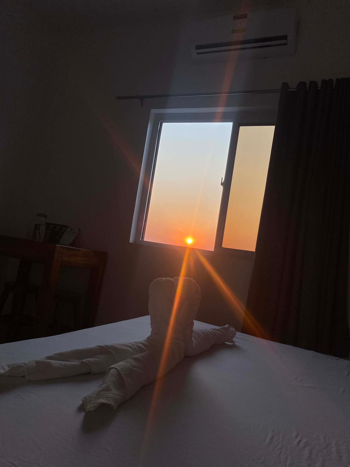 Sunset view from a Hotel Tugatog room